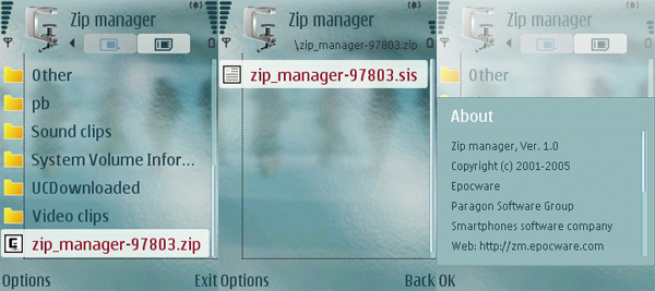 Zip Manager For Nokia N73